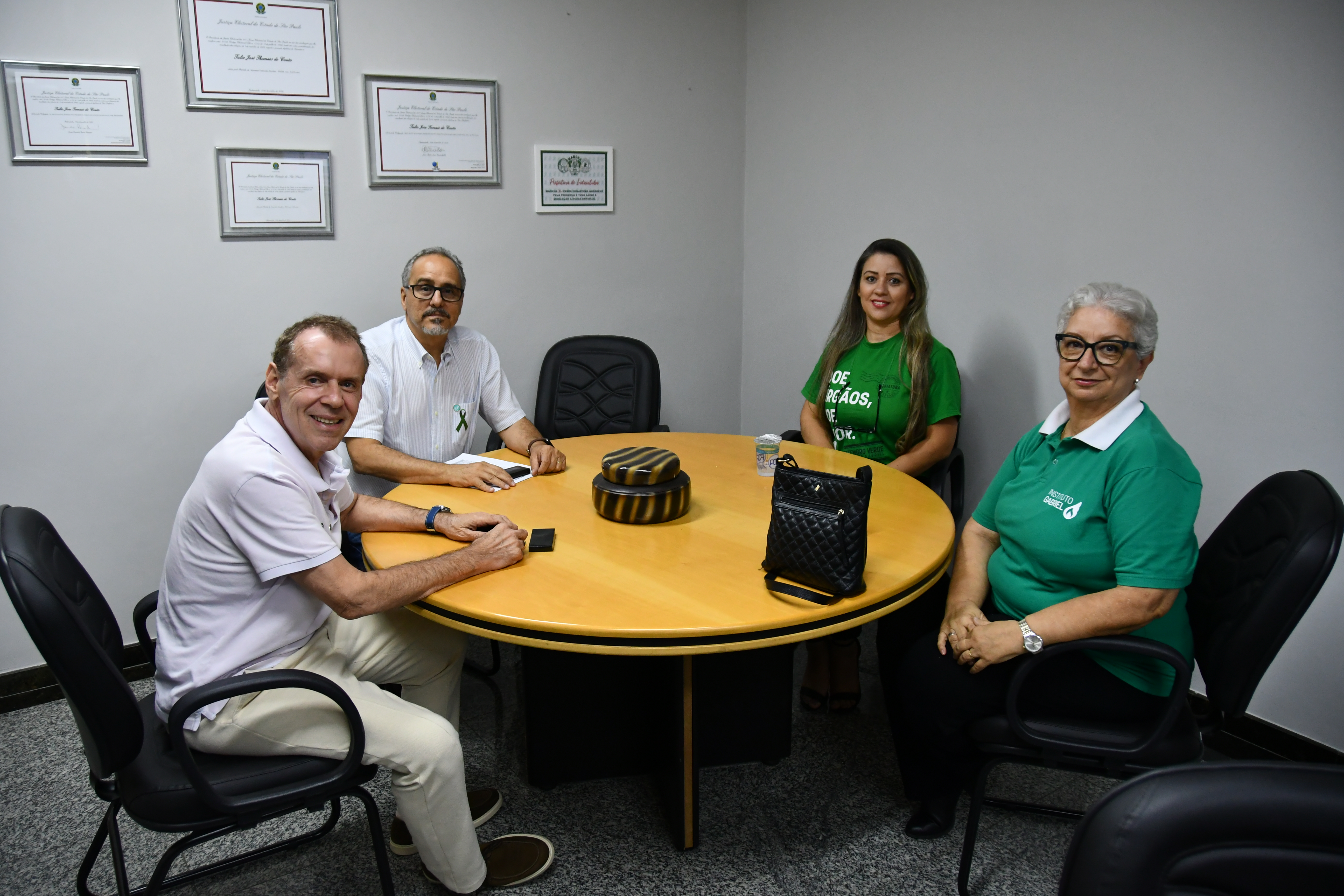 Câmara recebe representantes do Instituto Gabriel no “Setembro Verde”